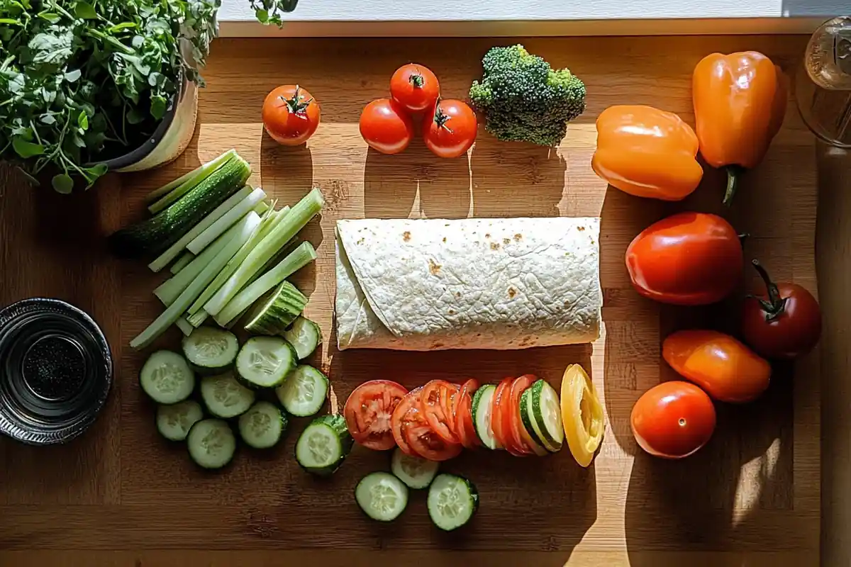 Ingredients for Veggie Wraps