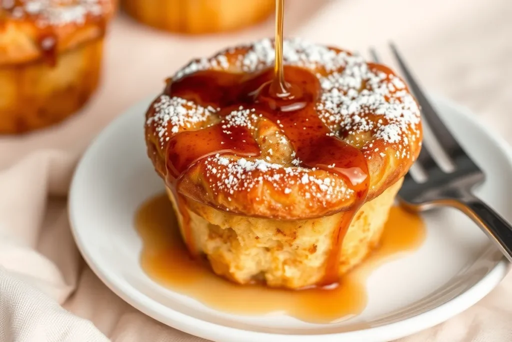 Cinnamon sugar French toast muffins with golden tops and a sprinkle of sugar.